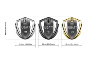 Bugatti High End Auto Logo Abzeichen Minimaler Stil Drift Look
